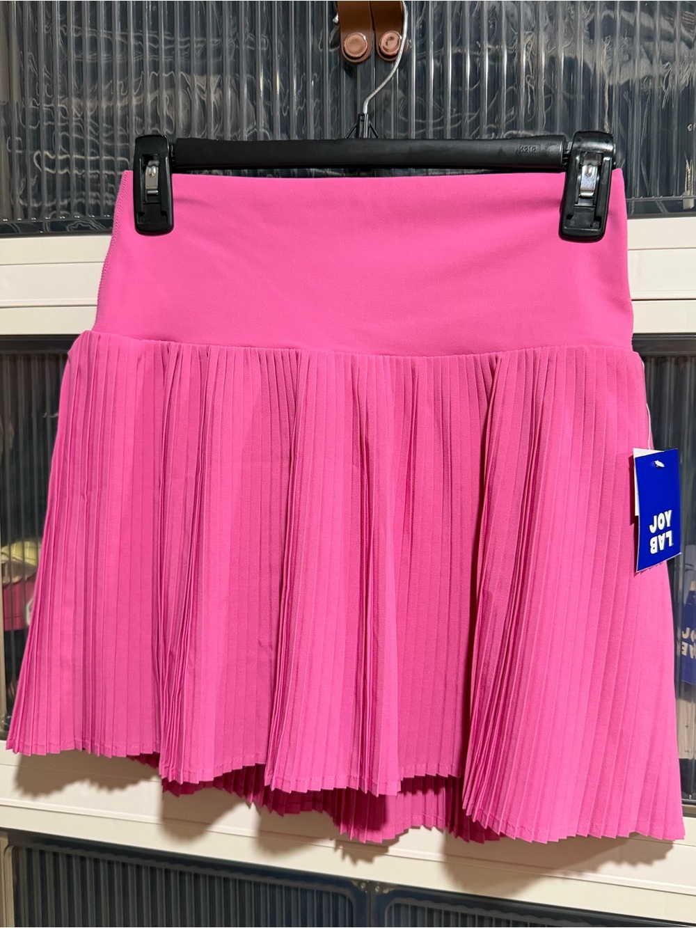 JoyLab Bright Pink Pleated Skater Skirt